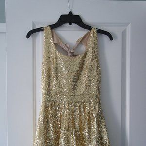 Gold Sequin Dress